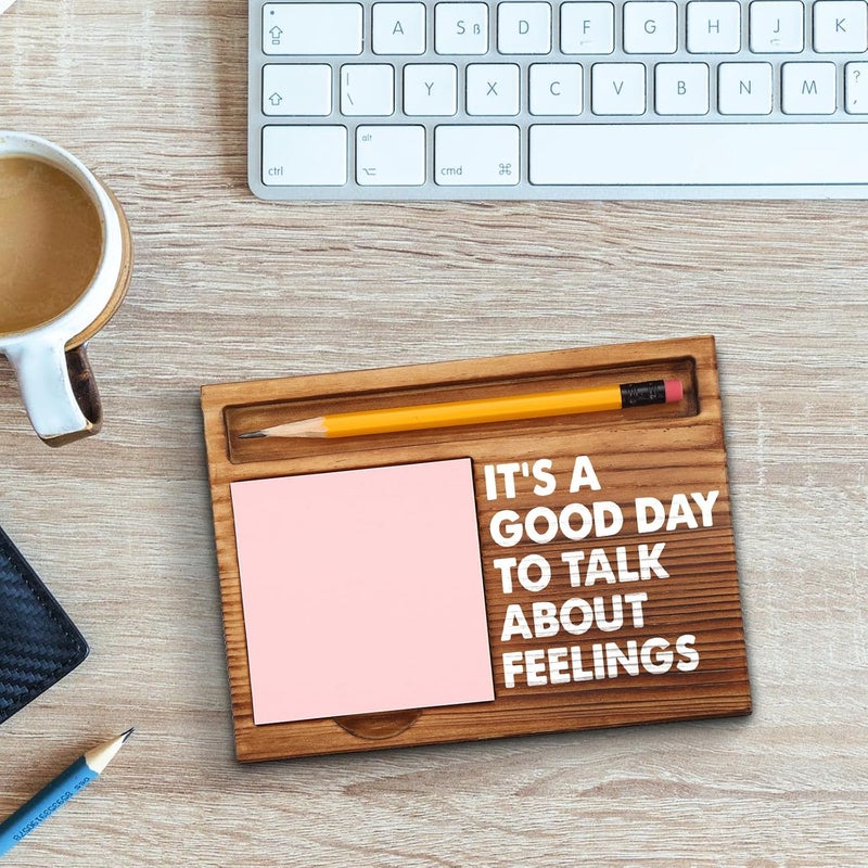 akeke Funny Sticky Note Holder Gifts for Guidance Counselor, Mental Health, Speech Therapy, Social Worker, School Counselor Desk Self-Stick Note Pad Holders GSH16 - Image 3